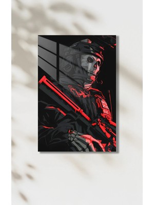Call Of Duty Skull Soldier Hd Metal Poster – Modern Savaş Gamer Dekoru