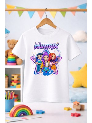 Zeycem Huntrix Desen Baskılı Çocuk Tshirt