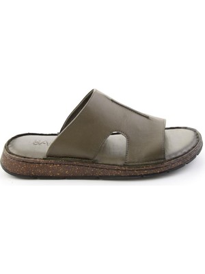 Bambi Haki Hakiki Deri Erkek Terlik E04433011303