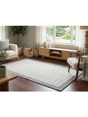 Sultan Halı Derin Sisal %100 Doğal Krem & Gri Halı / ST01