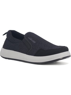 Tarzbu Makosen Triko Aqua Bağcıksız Rahat Erkek Günlük Ayakkabı, Siyah, Slip-On Stil TARZ3109
