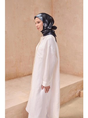 Belli Çiçek Desen Kristal Siyah Eşarp 2013