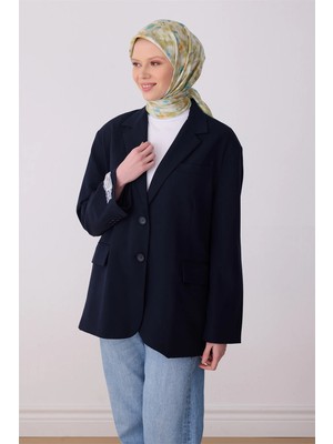 Belli Mint Yeşili Çiçek Desen %100 Twill Ipek Eşarp 4319-82