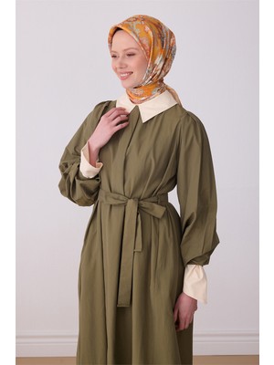 Belli Sarı Etnik Desen %100 Twill İpek Eşarp 4304 - 81
