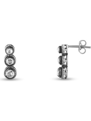 Lial Diamond 0.87 Karat Tria Elmas Küpe ,doğal Pırlanta, Sertifikalı Mücevher