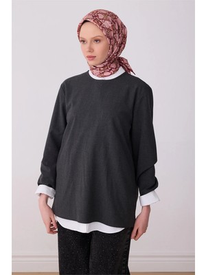 Belli Pembe Klasik Desen %100 Twill Ipek Eşarp 4328-02