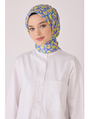 Belli Leopar Desen Ipek Eşarp 4042D (Twill)-05