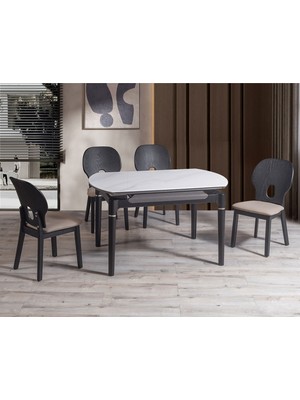 Edsy Home Vera 4 Sandalyeli Masa Takımı