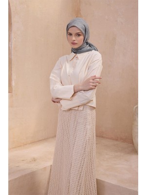 Belli Geometrik Desen Premıum Soft Su Yeşili Eşarp 10