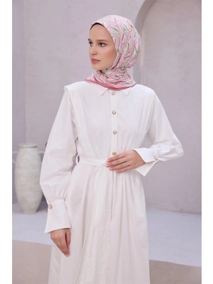 Belli Imza Desen Nova Gül Kurusu Eşarp 1013