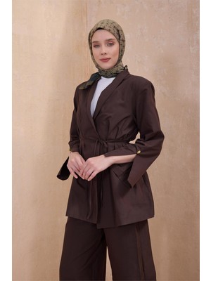 Belli Geometrik Desen Paulista Hardal Eşarp 7