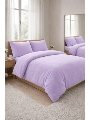 MUK's Beauty Tools Çift Kişilik 4 Parça Nevresim Takımı Lastikli Çarşaflı Yumuşak Dokulu Konfor Seti 160X200+200X220