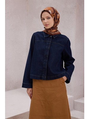 Belli Geometik Desen Ipek Eşarp 4213D (Twıll) Kahve - 87