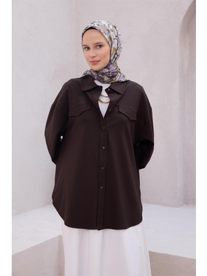 Belli Etnik Desen Nova Mürdüm Eşarp 1003