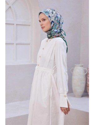 Belli Etnik Desen Nova Haki Eşarp 1003