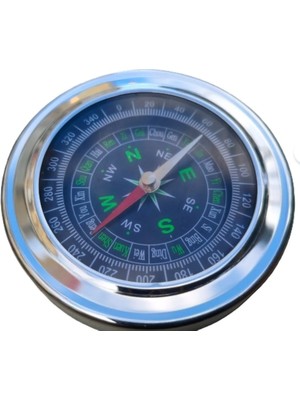 İnci Tekne Pusulası 60MM Metal Krom Renk