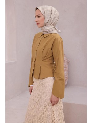 Belli Geometik Desen Ipek Eşarp 4209D (Twıll) Bej - 80
