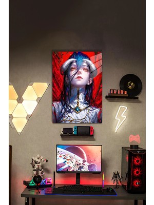 Overlord Albedo Poster – Anime Temalı Metal Tablo