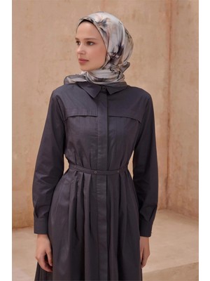 Belli Çiçek Desen Kristal Bej - Vizon Eşarp 2013