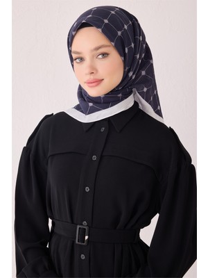 Belli Geometrik Desen Paulista Saks Eşarp 4