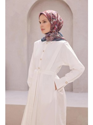 Belli Etnik Desen Nova Gri Eşarp 1004