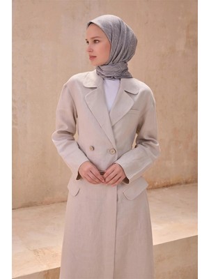 Belli Geometrik Desen Premıum Soft Vizon Eşarp 10