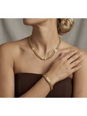 Vıp 14 K Gurmet Kolye Bileklik Set