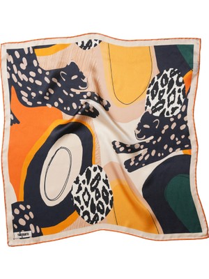Silqoora %100 Ipek Bandana Fular Art Collection (55X55 Cm)-Le Fauve