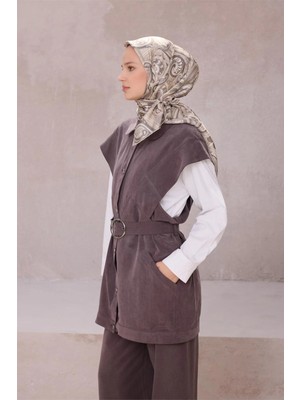 Belli Etnik Desen Ipek Eşarp 4222D (Twıll) Taş - 84