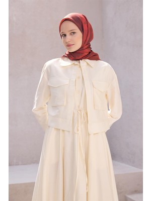 Belli Fresh Çiçek Desen Bordo Modal Eşarp 20