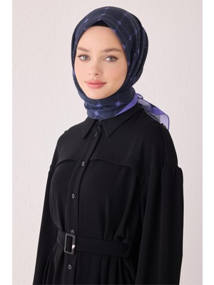 Belli Geometrik Desen Paulista Mor Eşarp 4