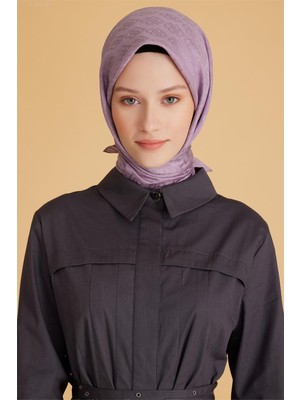 Belli Logo Desen Monogram Lila Eşarp 1