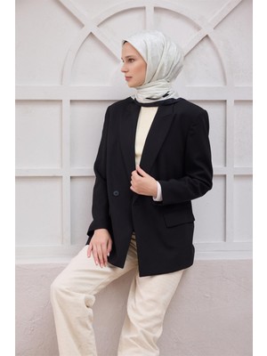 Belli Logo Desen J.monogram Ekru Eşarp