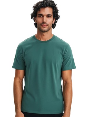 Ar-Ma Erkek Bisiklet Yaka Tişört Regular Fit %100 Pamuk Süprem Basic Baskısız Y31344408002