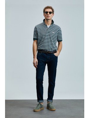 Lufian Frencesco Smart Jean Erkek Pantolon Slim Fit Mavi