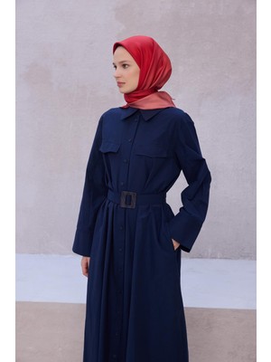 Belli Degrade Desen Ipek Eşarp 4224D (Twıll) Kımızı - 52