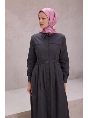 Belli Geometrik Desen Ipek Eşarp 4211D (Twıll) Pembe - 84