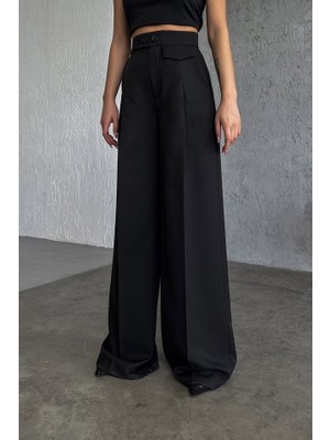 Kendim Fashion Üç Düğme Detayli Palazzo Pantolon