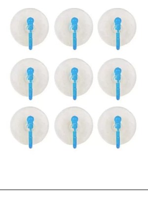 Herşey Trend Herşeytrend 9'lu Eko Vantuz Askı Şeffaf 2,5 cm ROYALEKS-SF-855