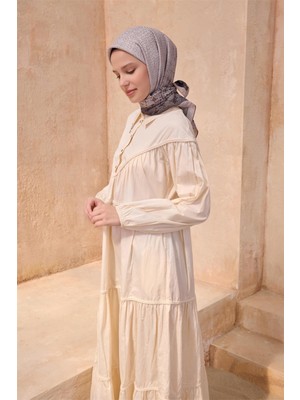 Belli Geometrik Desen Paulista Pudra Eşarp 7