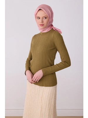 Belli Pembe Klasik Desen %100 Twill Ipek Eşarp 4326-01
