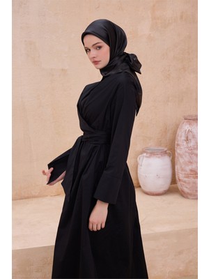 Belli Düz Desen Kristal Siyah Eşarp 2016