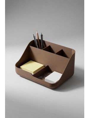 MYCRAFT3D Minimal Masaüstü Organizer Kalemlik Notluk Standı Çok Bölmeli Ofis Düzenleyici 11X8