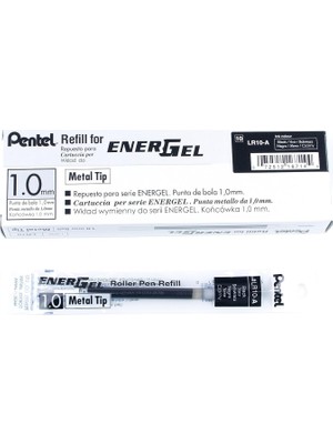 Pentel 1.0 mm Roller Kalem Refili Siyah 12 Li Paket