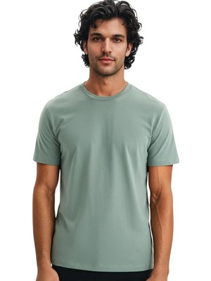 Ar-Ma Erkek Bisiklet Yaka Tişört Regular Fit %100 Pamuk Süprem Basic Baskısız Y31344408002