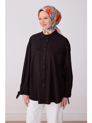 Belli Kırmızı Obje Desen %100 Twill Ipek Eşarp 4324-03