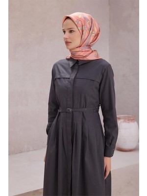 Belli Kemer Desen Ipek Eşarp 4200D (Twıll) Pudra - 83