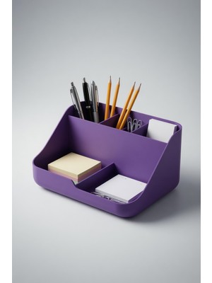 MYCRAFT3D Minimal Masaüstü Organizer Kalemlik Notluk Standı Çok Bölmeli Ofis Düzenleyici 11X8