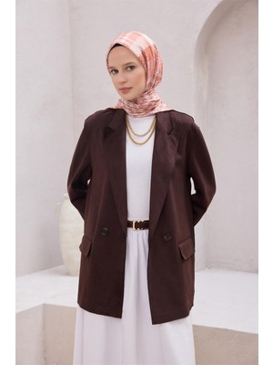 Belli Kazayağı Deseni Nova Turuncu Eşarp 1000