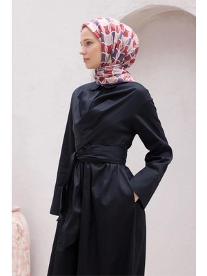 Belli Geometrik Desen Nova Kırmızı - Bej Eşarp 1001